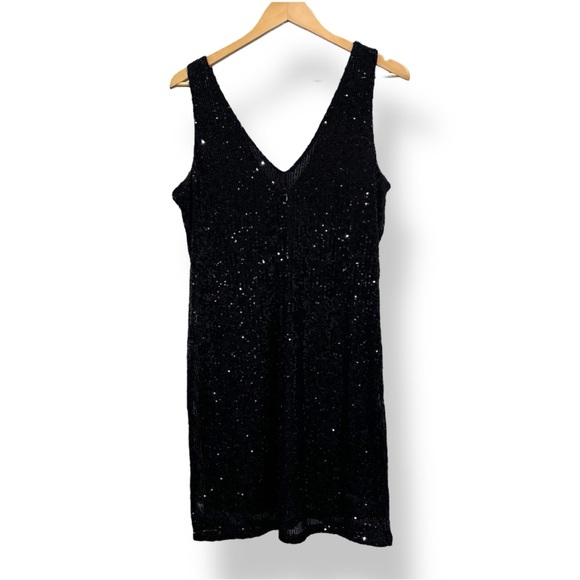 H&M Black Sequin Sleeveless Dress - Picture 3 of 7